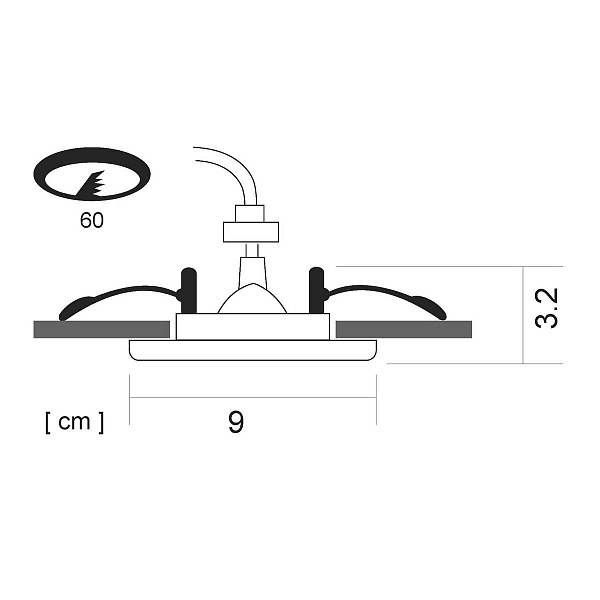 Светильник встраиваемый ARTE LAMP Wagner A5223PL-1CC