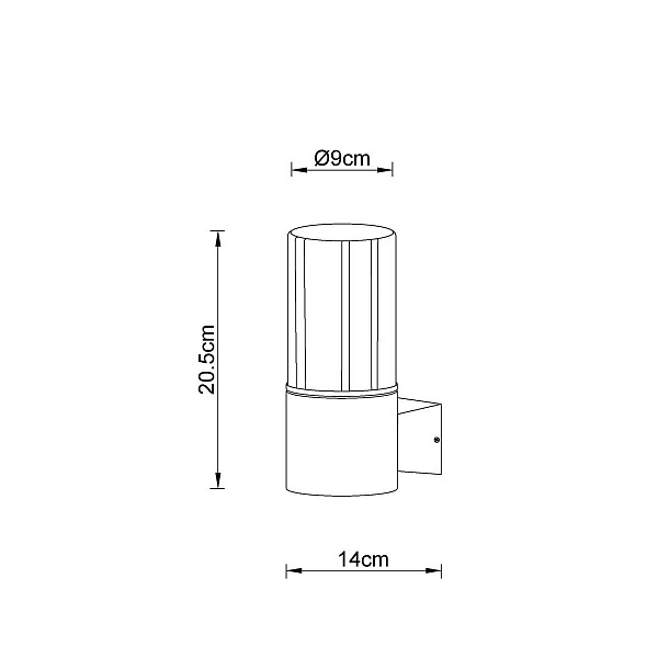 Светильник уличный настенный ARTE LAMP SEGINUS A6515AL-1BK