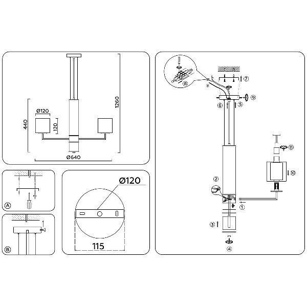 Люстра подвесная AMBRELLA LIGHT HEIGH LIGHT LH56011