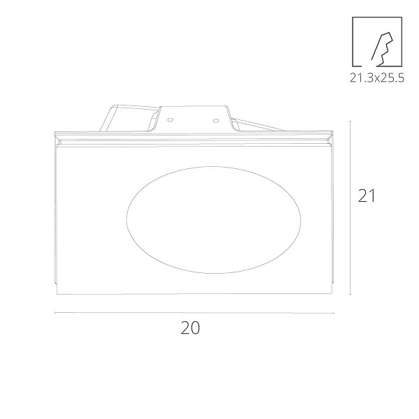 Светильник встраиваемый ARTE LAMP A3113AP-1WH