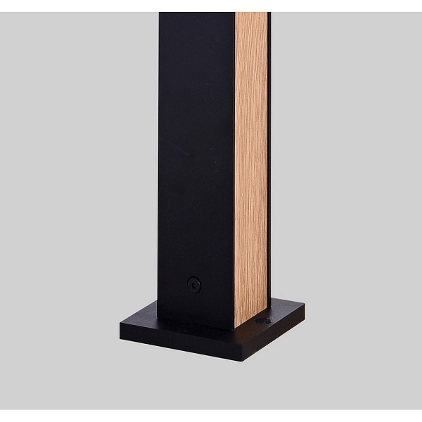Светильник уличный столб низкий DELIGHT COLLECTION 224 GR0224-1A black/wood