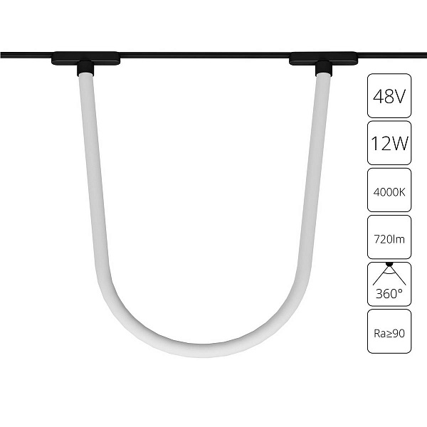 Трековый светильник ARTE LAMP RAPID A6167PL-1BK