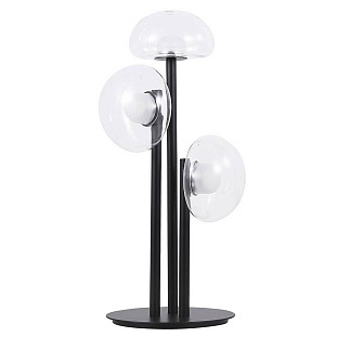 Настольная лампа CRYSTAL LUX BOSQUE LG3 BLACK/TRANSPARENT