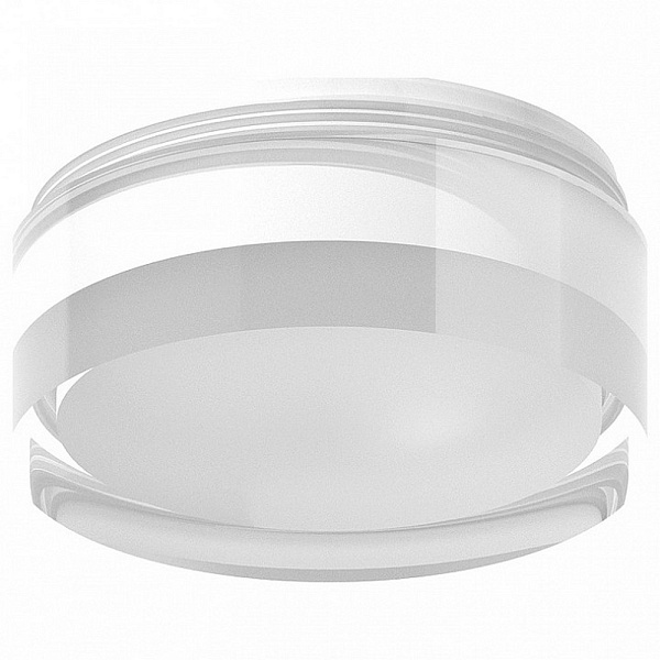 Рамка AMBRELLA LIGHT DIY SPOT 1 N6241 FR/CL белый матовый/прозрачный D60*H32mm Out20mm MR16