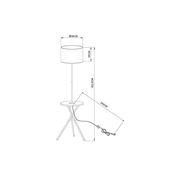 Торшер ARTE LAMP COMBO A2070PN-1BK