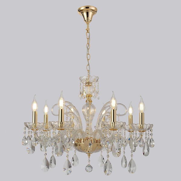 Люстра подвесная CRYSTAL LUX MONICA SP8 GOLD