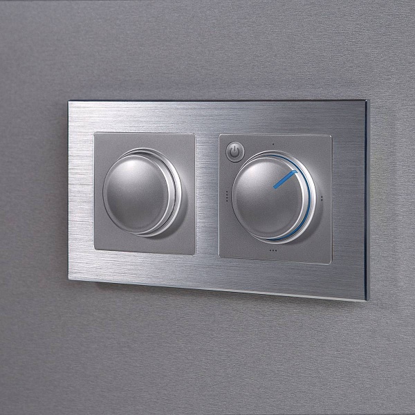 Рамка 2-пост, ALUMINIUM, металл, алюминий, W0021706, WERKEL