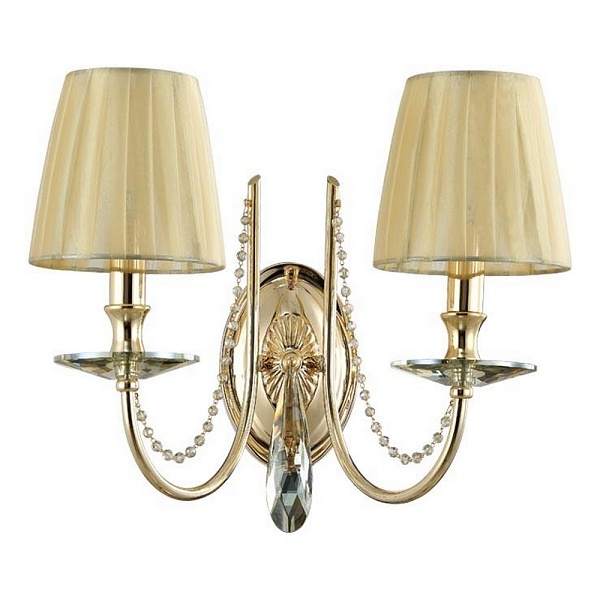 Бра CRYSTAL LUX VICTORIA Victoria AP2 Gold/Amber