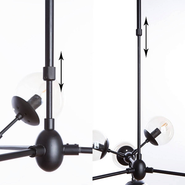 Люстра подвесная ARTE LAMP A1664SP-12BK