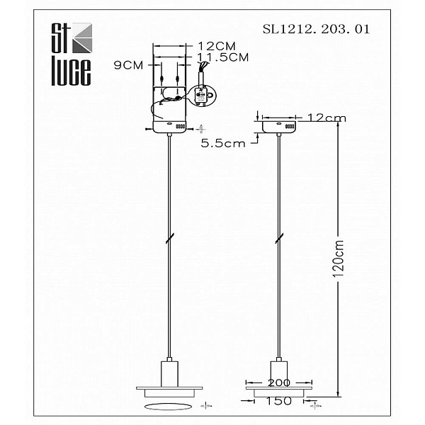 Подвес ST LUCE OLTARNO SL1212.203.01