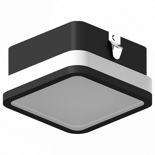 Рамка AMBRELLA LIGHT DIY SPOT 1 N7751 SBK/FR черный песок/белый матовый 70*70*H40mm Out15mm MR16