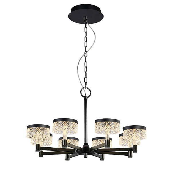 Люстра подвесная DELIGHT COLLECTION MD21020075 MD21020075-8A matt black