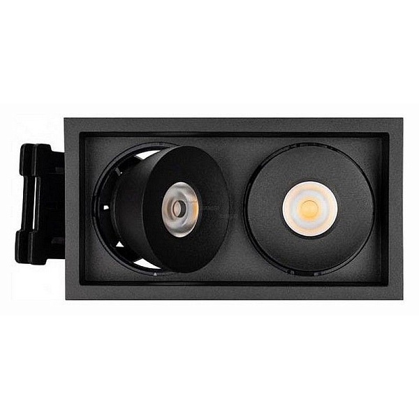 Светильник встраиваемый ARLIGHT CL-SIMPLE-S148X80-2X9W DAY4000 (BK, 45 DEG) 026877