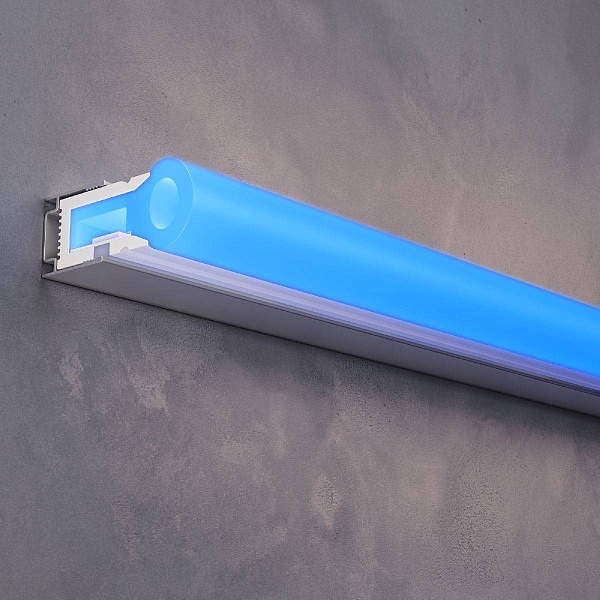 Лента LED ГИБКИЙ НЕОН 9,6 W/m 24V IP67 2835/120 BLUE 8mm (5м) 200521 MAYTONI
