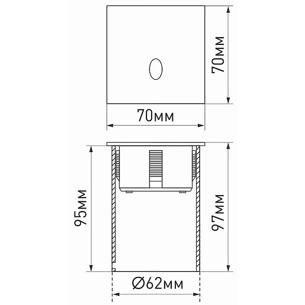 Светильник уличный встраиваемый ARLIGHT LT-GAP 25738