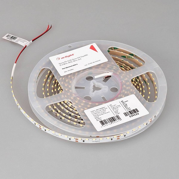 Лента LED RS-S120 9,6 W/m 24V IP20 3014/120 4000K 8mm (5м) 39422 ARLIGHT