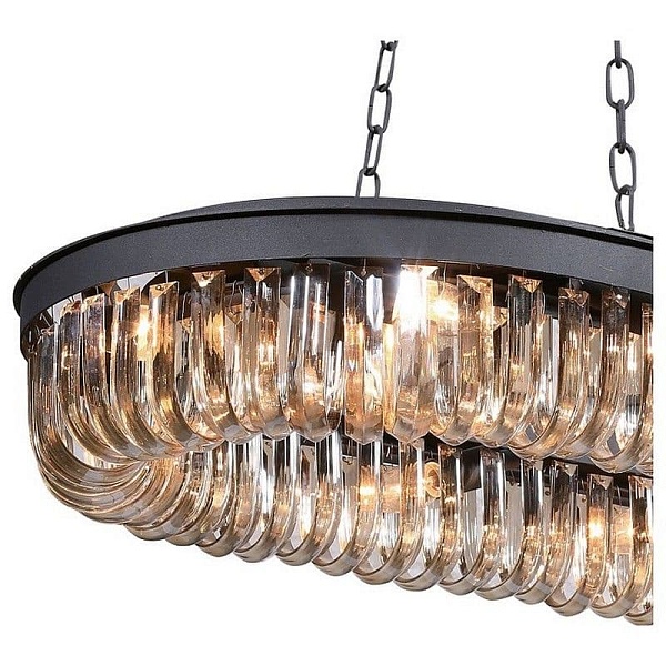 Люстра подвесная DELIGHT COLLECTION CRYSTAL BLACK KR0295P-12 black
