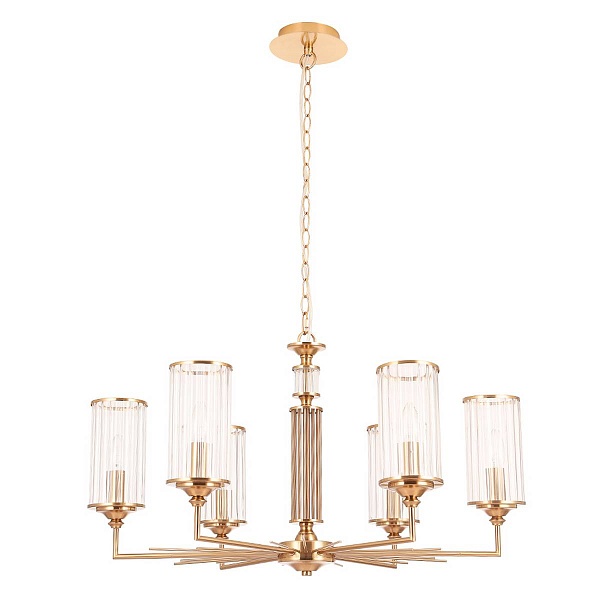 Люстра подвесная CRYSTAL LUX GLORIA SP6 BRASS
