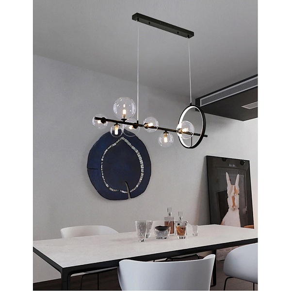 Подвес DELIGHT COLLECTION ART DECO BUBBLE KG1233P-7 black/clear
