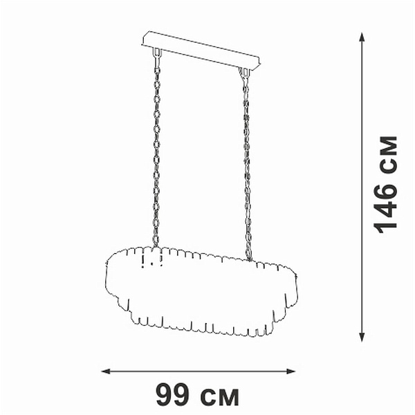 Люстра подвесная VITALUCE  V5353-8/19