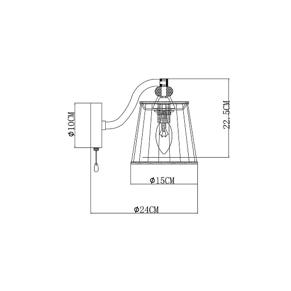 Бра ARTE LAMP TALITHA A4047AP-1CC