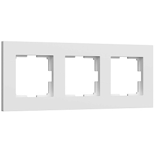 Рамка 3-пост, SLAB, белый матовый, W0032961, WERKEL