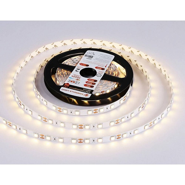 Лента LED 14,4 W/m 12V IP20 2835/60 3000K 10mm (5м) GS2001 AMBRELLA LIGHT