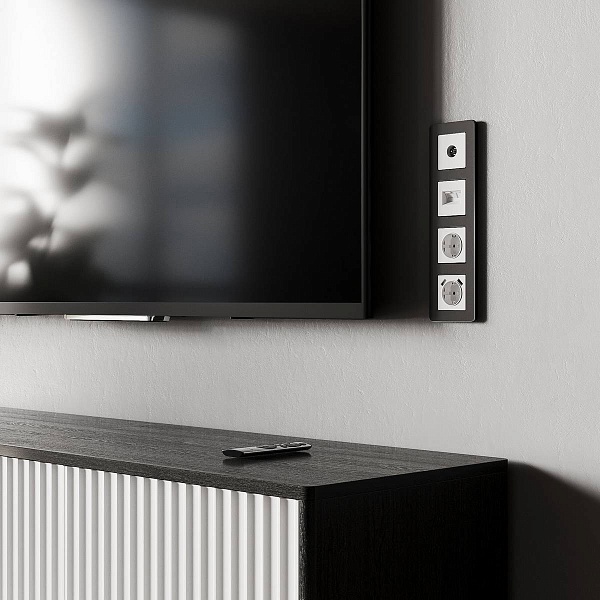 Розетка  TV одиночная, белый матовый, W1183061, WERKEL