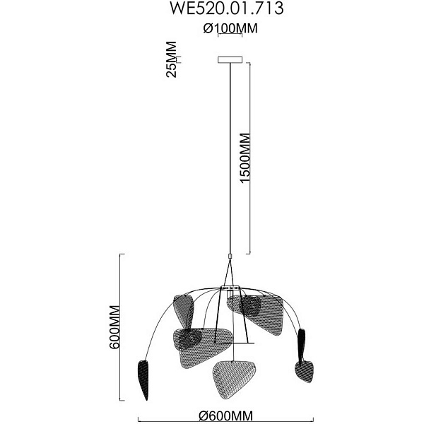 Подвес WERTMARK PALMA WE520.01.713