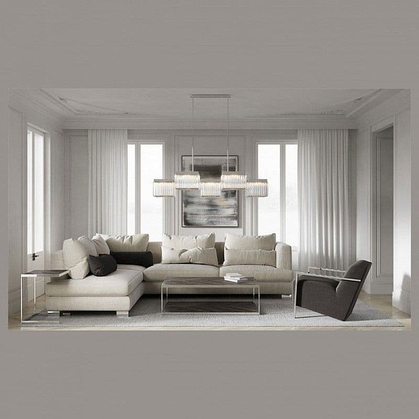 Люстра подвесная DELIGHT COLLECTION BROADWAY EP68031L-10 chrome