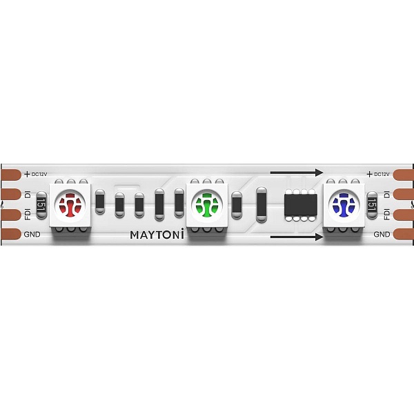 Лента LED ULTRA 14,4W/m 12V IP20 5050/60 RGB 10mm (5м) 201242 MAYTONI