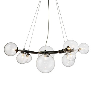Люстра подвесная DELIGHT COLLECTION WENDT KG1202P-9 grey/clear