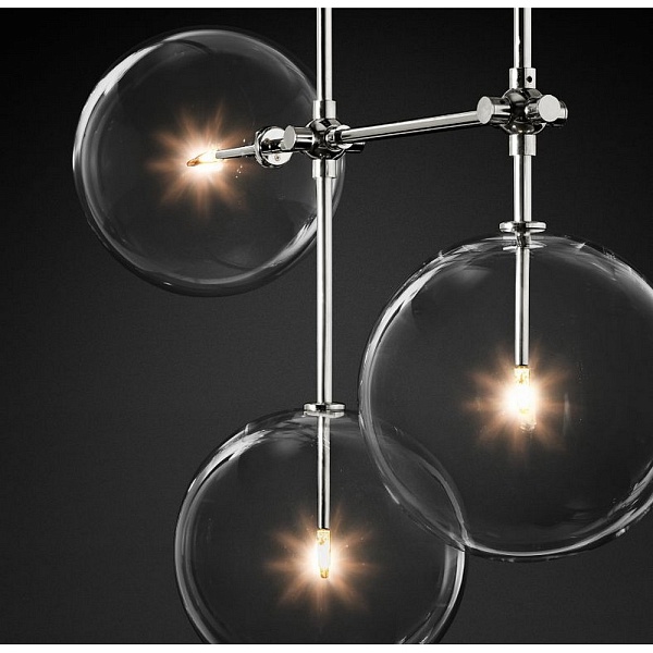 Люстра потолочная DELIGHT COLLECTION GLOBE MOBILE KG0835P-7A chrome