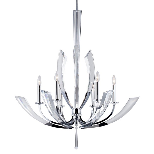 Люстра подвесная DELIGHT COLLECTION ICE KINGDOM P68028L-6 chrome