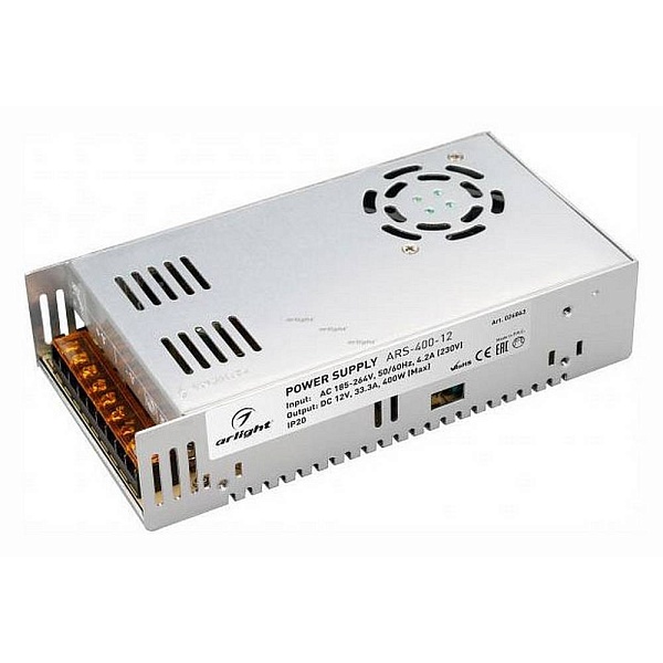 Блок питания ARLIGHT ARS 12V 400W IP20 26863