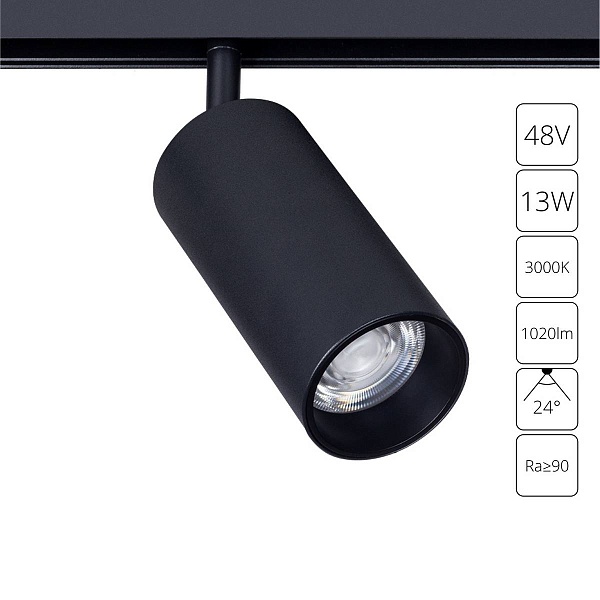 Трековый светильник ARTE LAMP LINEA A4671PL-1BK
