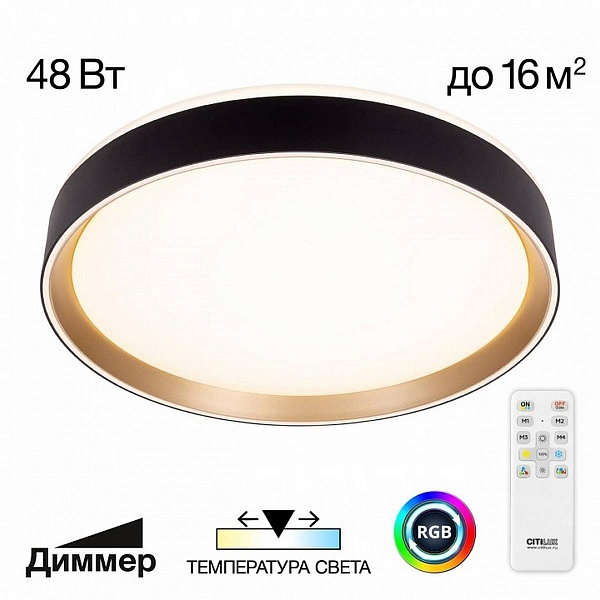 Светильник потолочный CITILUX BOSS CL751351G