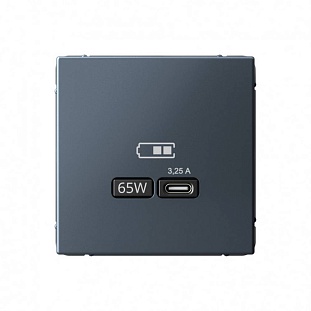 Розетка USB C, 3,25A, ARTGALLERY, Грифель, GAL000727, SCHNEIDER ELECTRIC