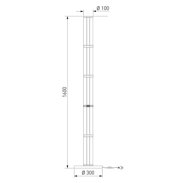 Торшер EUROSVET STARK 80537/1 латунь a067959