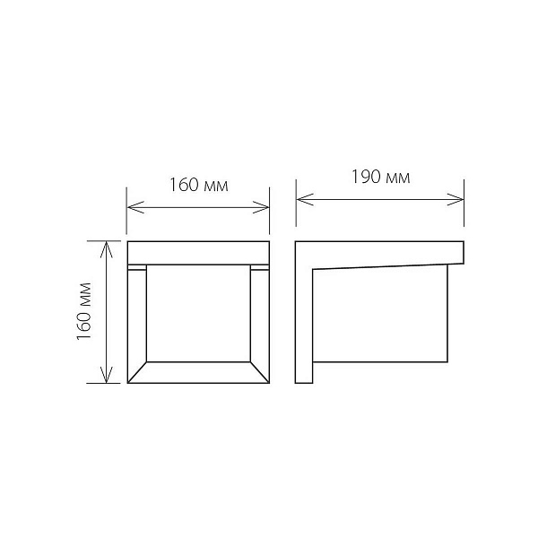 Светильник уличный настенный ELEKTROSTANDARD SHELTER a038435