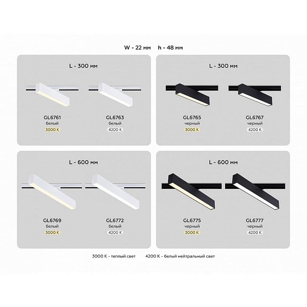 Трековый светильник AMBRELLA LIGHT GL GL6761