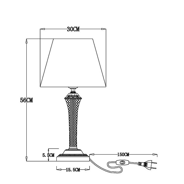 Настольная лампа ARTE LAMP GRACIE A7301LT-1PB