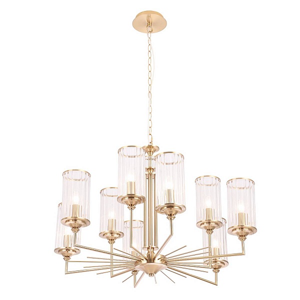 Люстра подвесная CRYSTAL LUX GLORIA SP9 BRASS