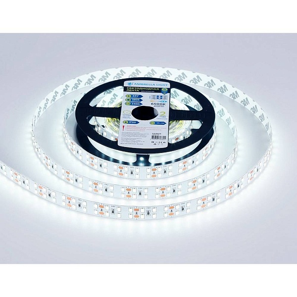 Лента LED 20 W/m 24V IP20 2835/204 6500K 14mm (5м) GS3603 AMBRELLA LIGHT
