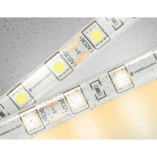 Лента LED 14,4 W/m 12V IP65 2835/60 3000K 10mm (5м) GS2101 AMBRELLA LIGHT