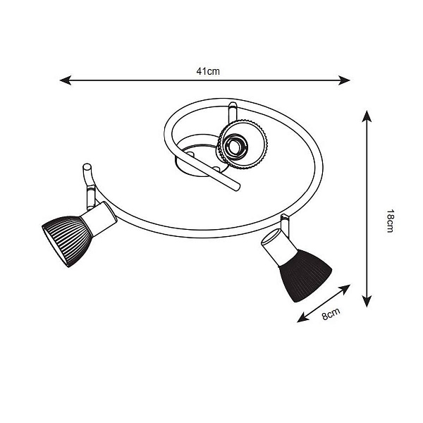 Спот ARTE LAMP Parry A5062PL-3AB
