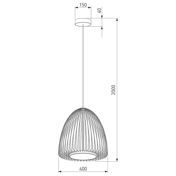 Подвес EUROSVET COMODITA 40010/1 LED черный a069296