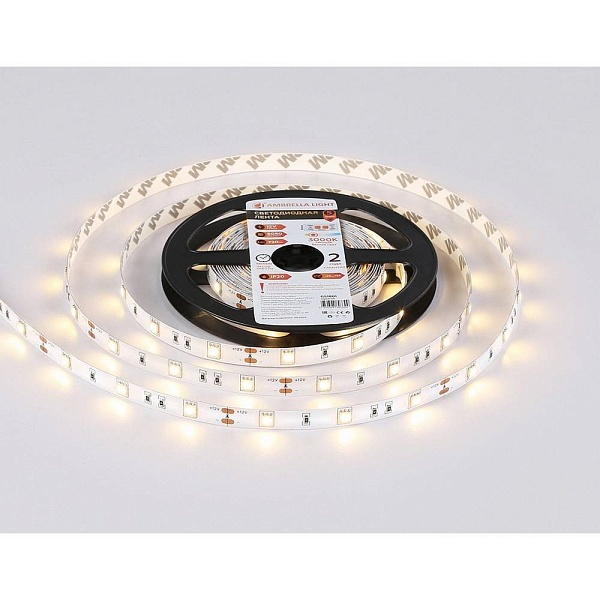 Лента LED 7,2 W/m 12V IP20 2835/30 3000K 10mm (5м) GS1801 AMBRELLA LIGHT