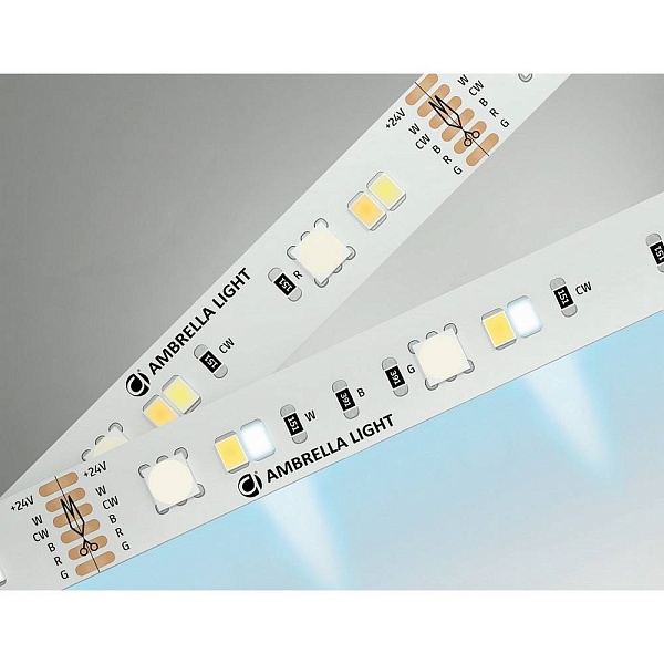 Лента LED 13 W/m 24V IP20 5050+2835/90 RGB+3000-6500K 12mm (5м) GS4501 AMBRELLA LIGHT