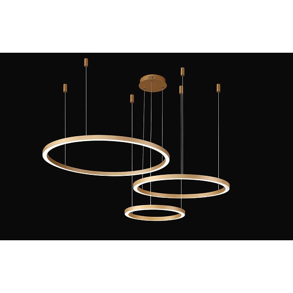 Подвес CRYSTAL LUX FORTUNA FORTUNA SP158W LED D400+600+800 GOLD